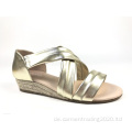 Casual Wedge Ferse Sandalen kreuzscross gurt sandalen Frauen